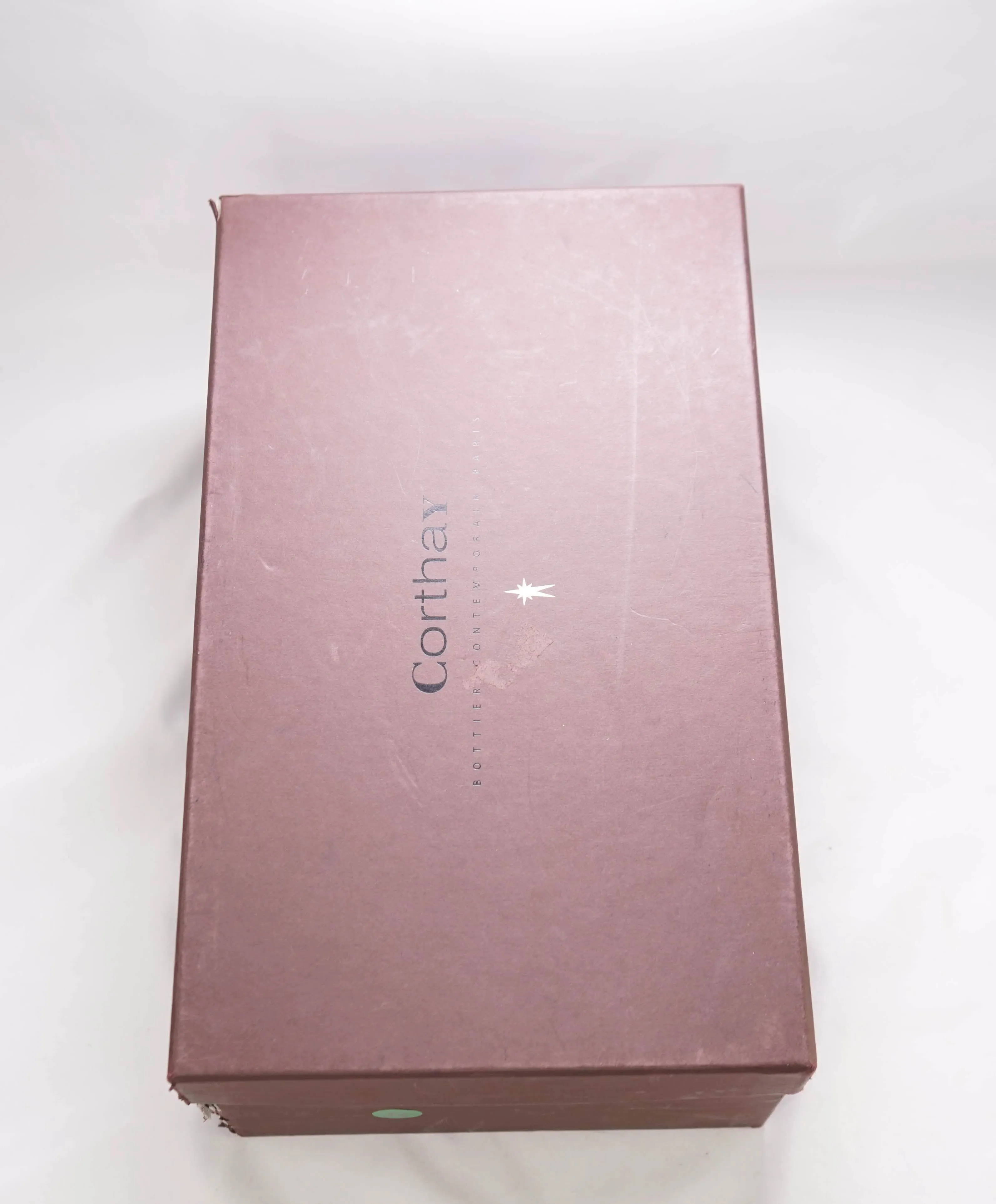 $2,150 CORTHAY - Twist Pullman French Calf Leather Black/Red Piped Oxfords - 9.5 US