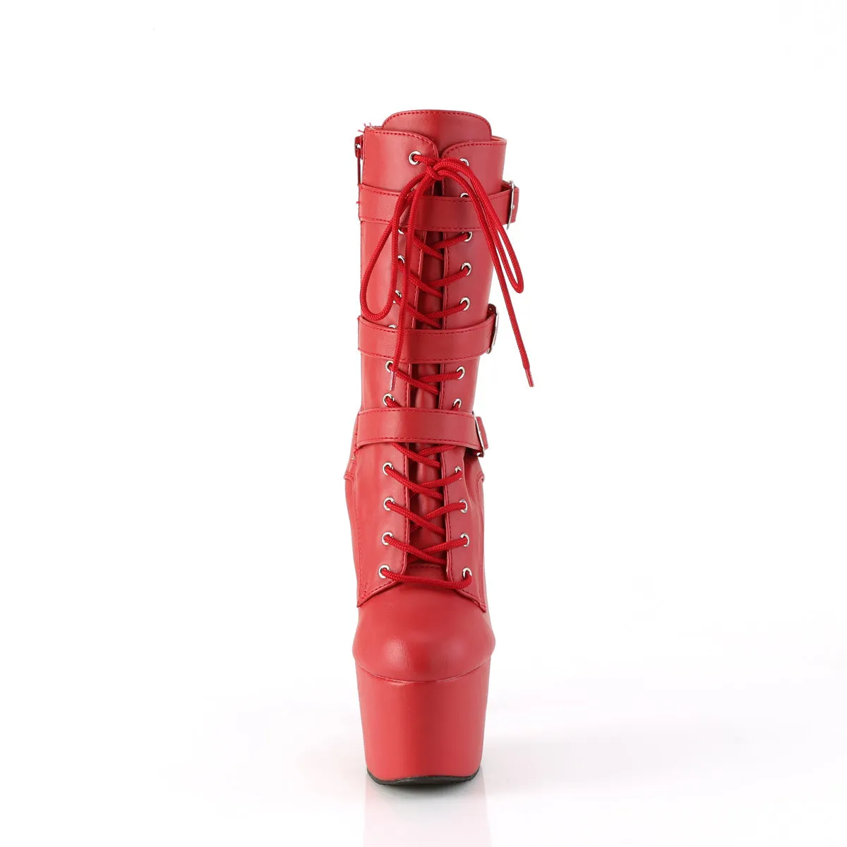 ADORE-1043  Red Faux Leather/Matching
