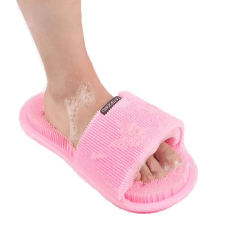 All-round Bristle Silicone Foot Wash Slippers To Clean The Soles Of The Feet