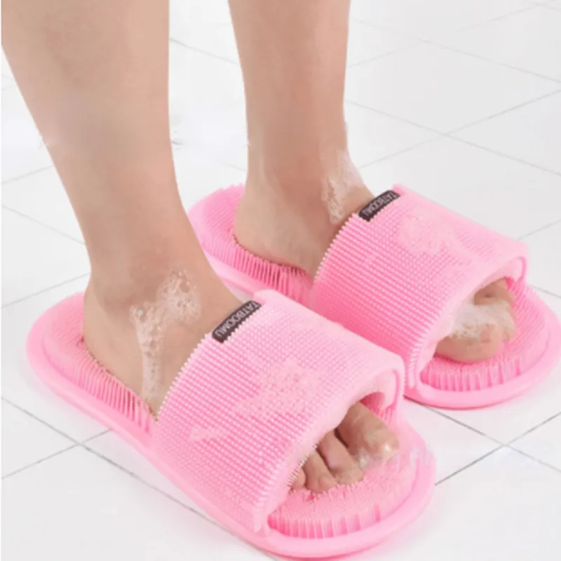 All-round Bristle Silicone Foot Wash Slippers To Clean The Soles Of The Feet