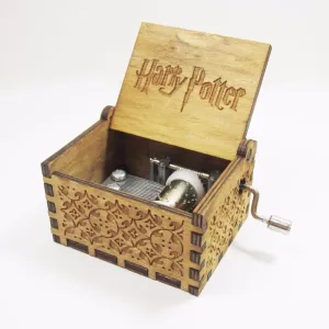 Antique Carved Wooden Music Box