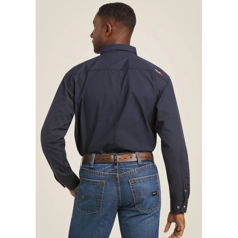 Ariat Men's Featherlight Flame Resist Work Shirt Navy - 10022899