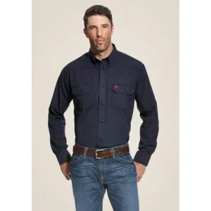 Ariat Men's Featherlight Flame Resist Work Shirt Navy - 10022899