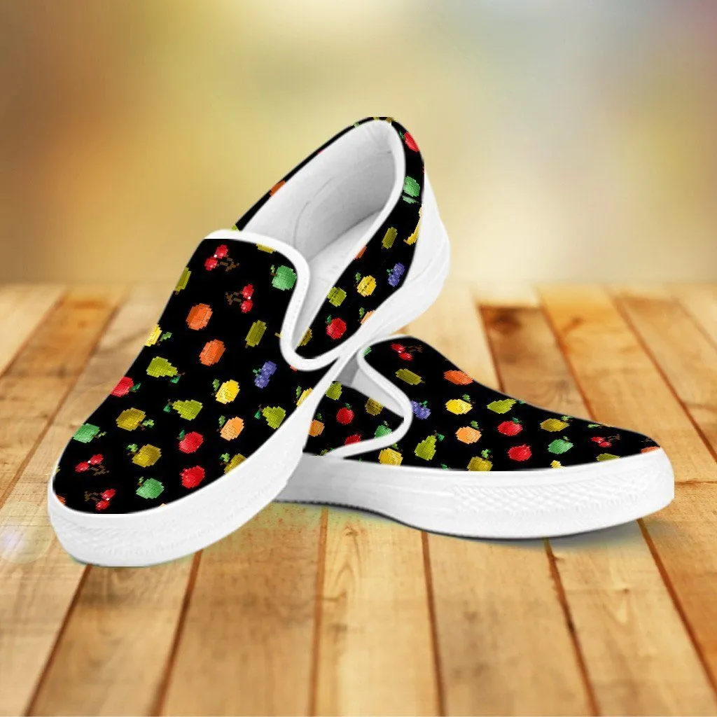 Bitmap Fruit Slip Ons