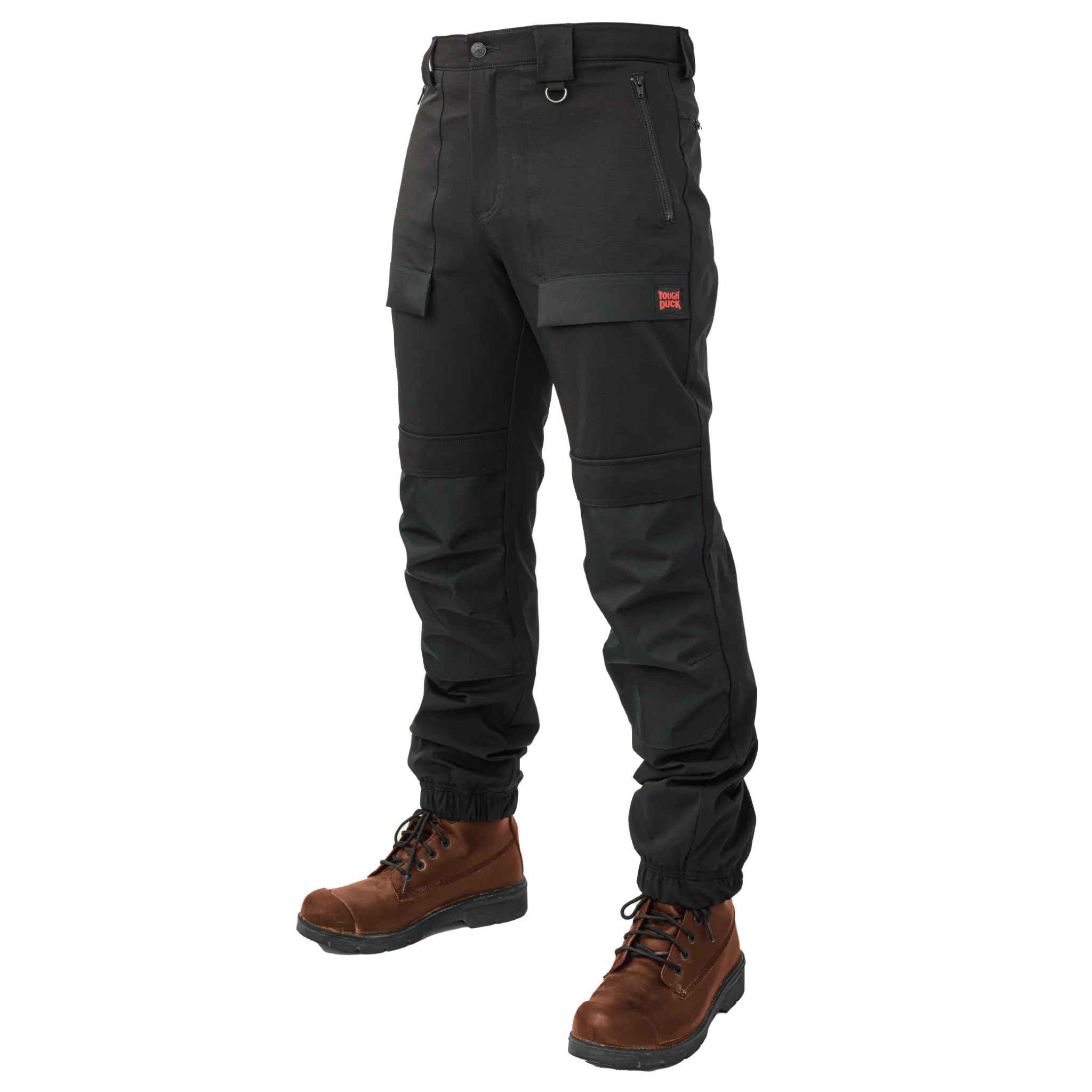 Black Comfort Fit Free Flex Jogger with Tapered Leg by Tough Duck - Style WP14