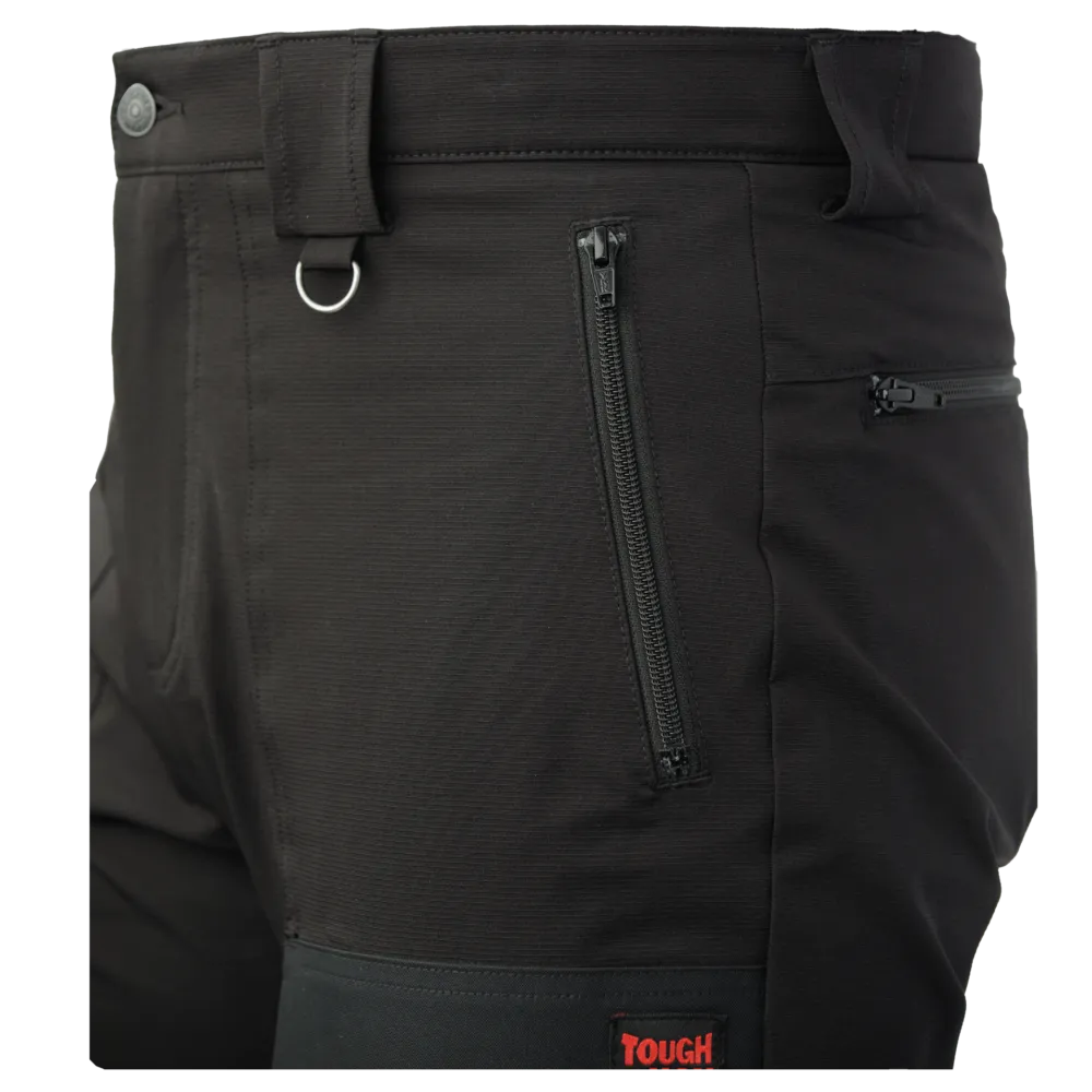Black Comfort Fit Free Flex Jogger with Tapered Leg by Tough Duck - Style WP14