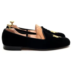 Black Velvet Slippers UK 10.5 E