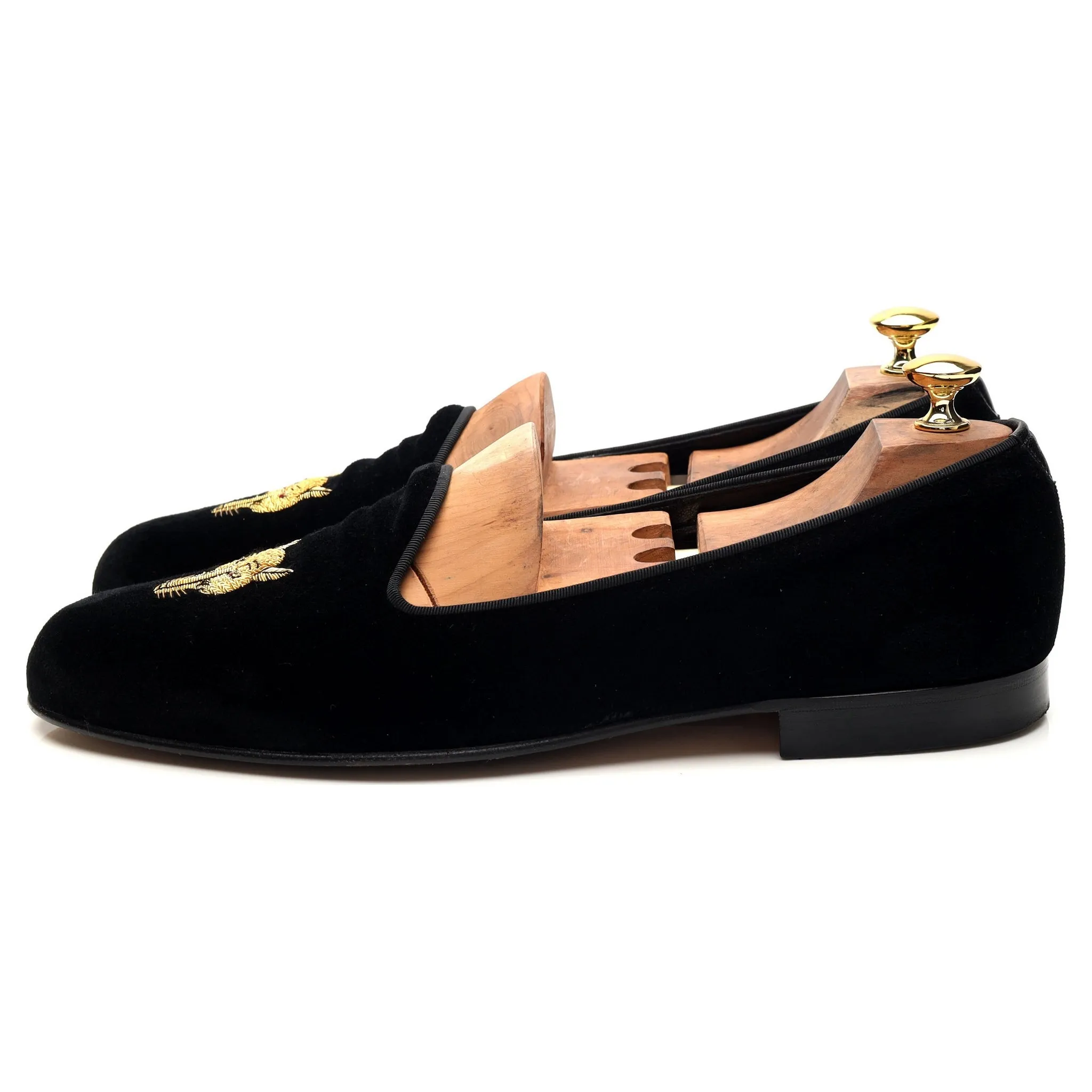 Black Velvet Slippers UK 10.5 E