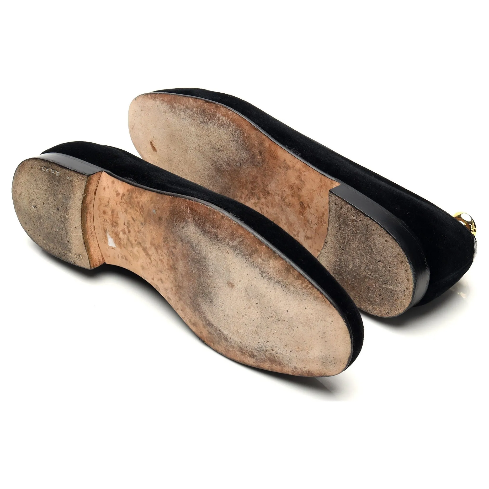 Black Velvet Slippers UK 10.5 E