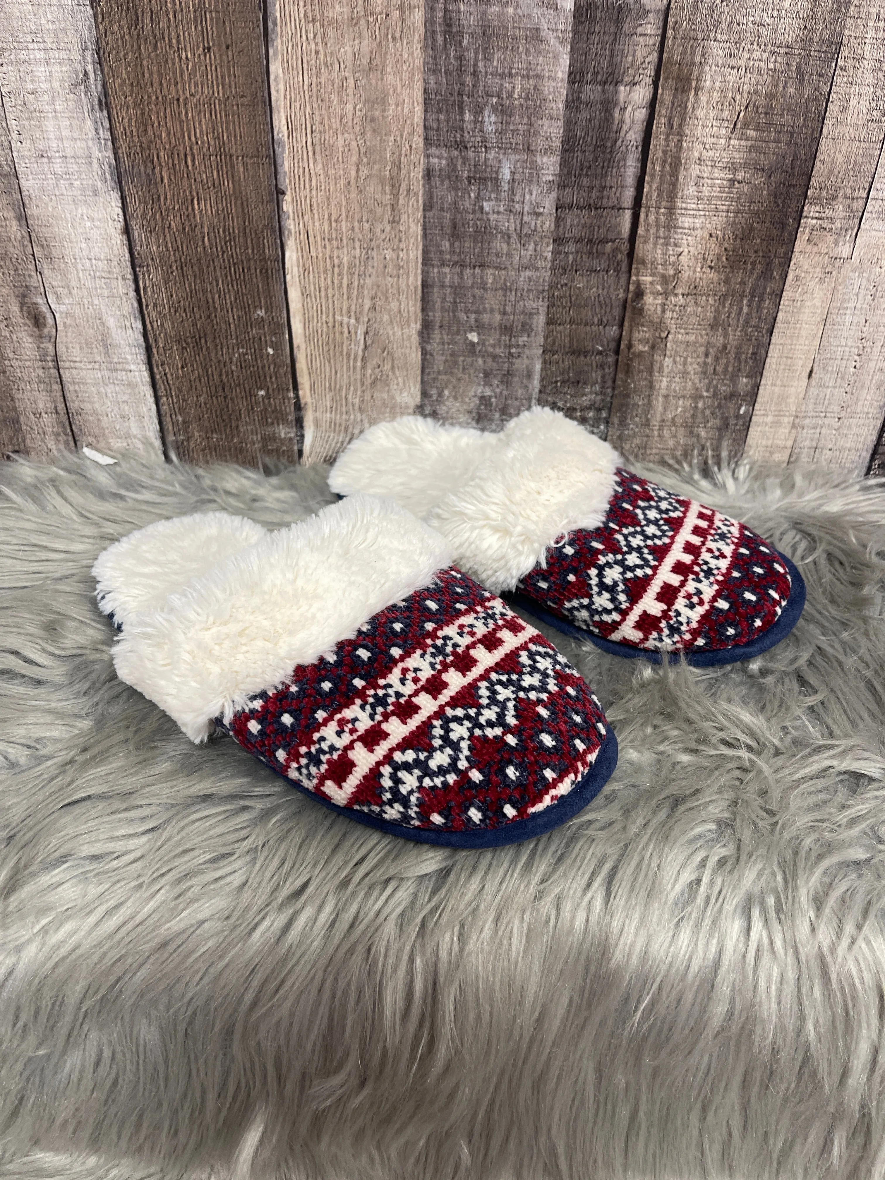 Blue & Red & White Slippers Cmf