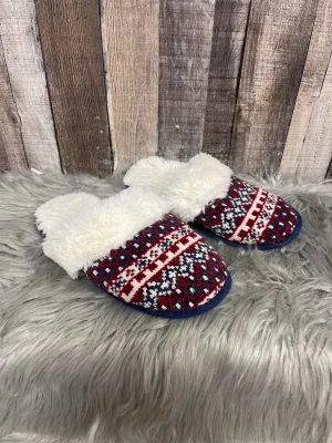 Blue & Red & White Slippers Cmf