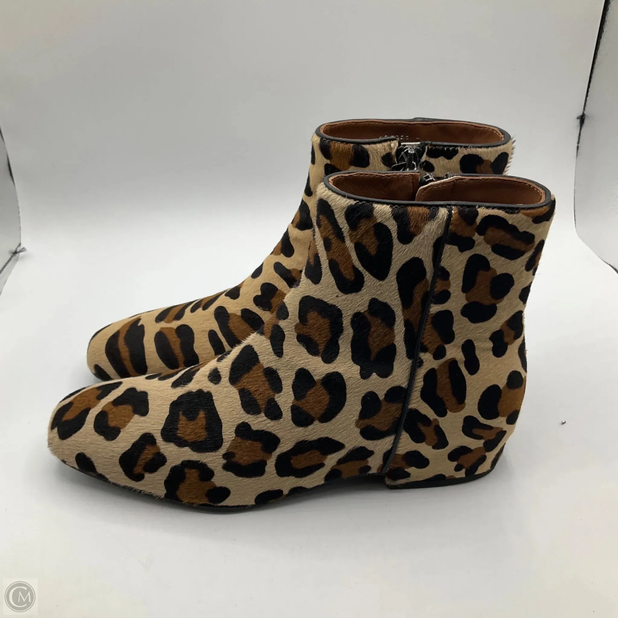 Boots Ankle Flats By Aquatalia In Animal Print, Size: 7