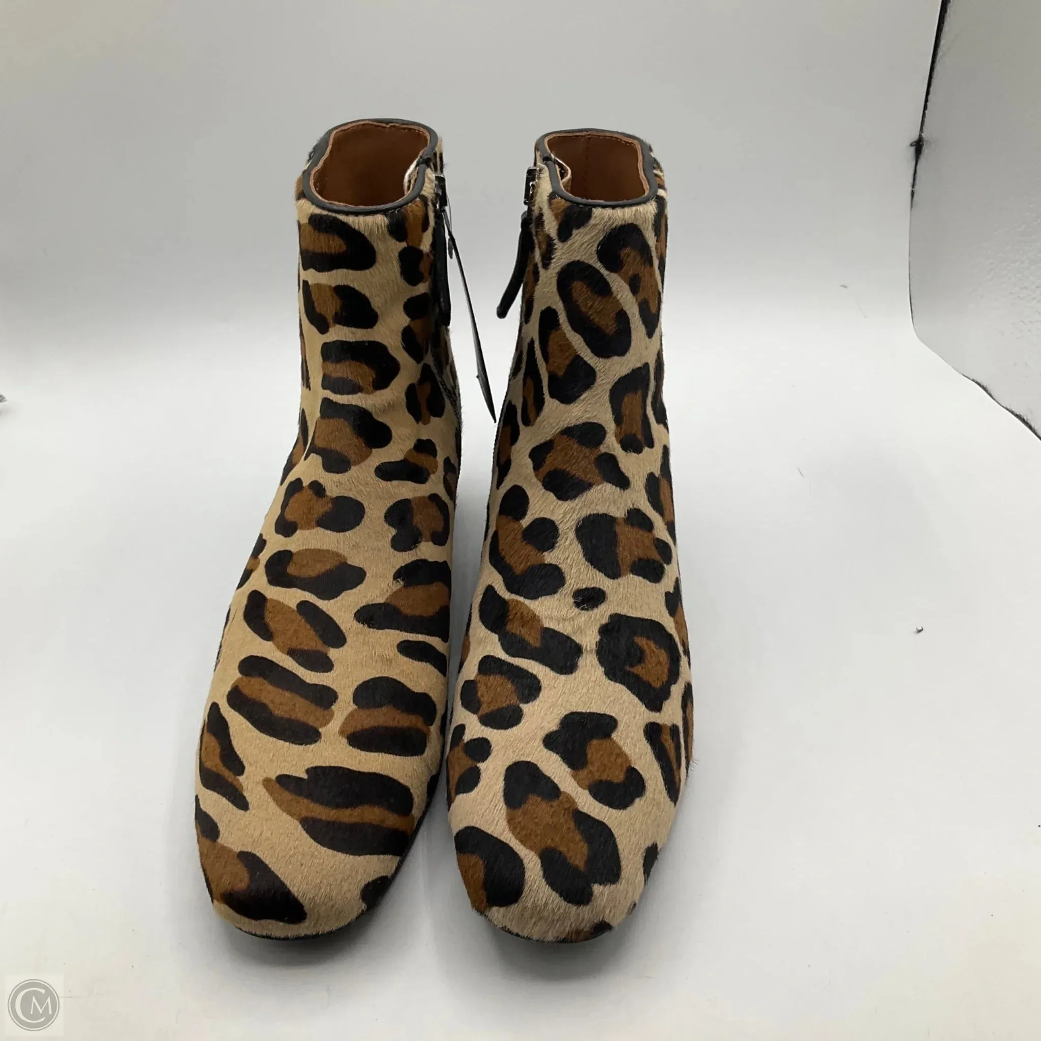 Boots Ankle Flats By Aquatalia In Animal Print, Size: 7