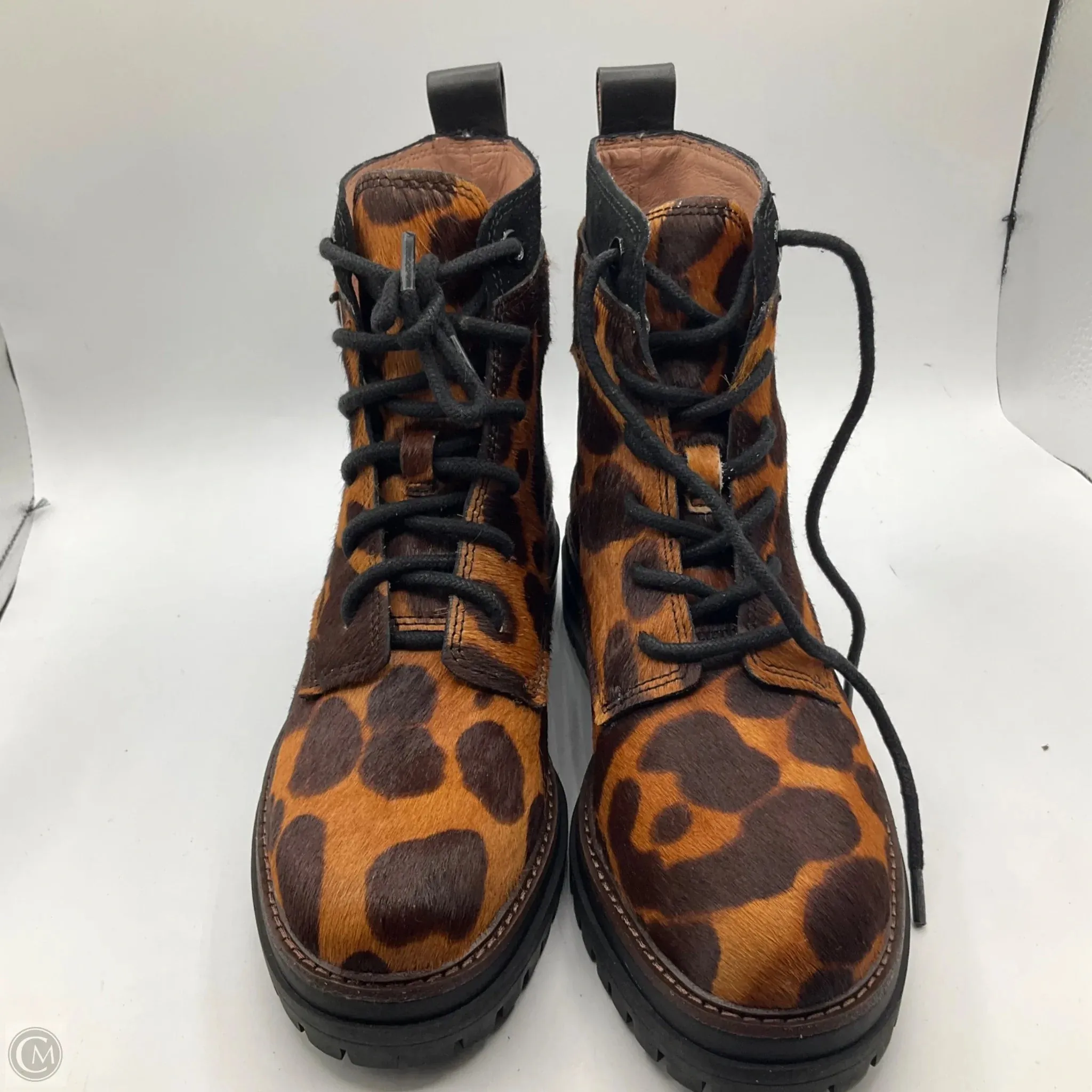 Boots Ankle Flats By Louise Et Cie In Animal Print, Size: 7