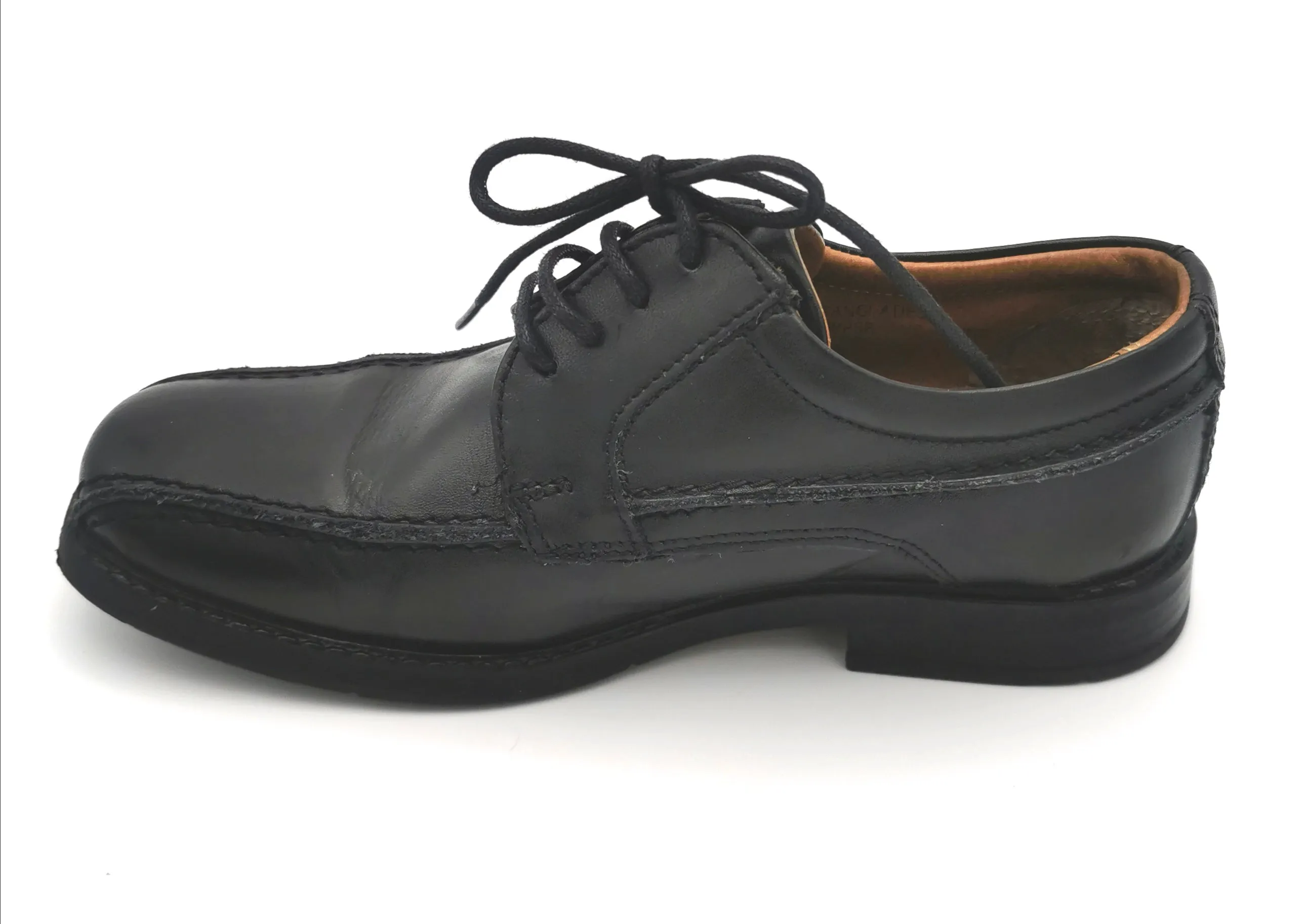 BOY SIZE 13.5 YOUTH - SERGIO CLASSIC LINE Dress Shoes, Black EUC B12