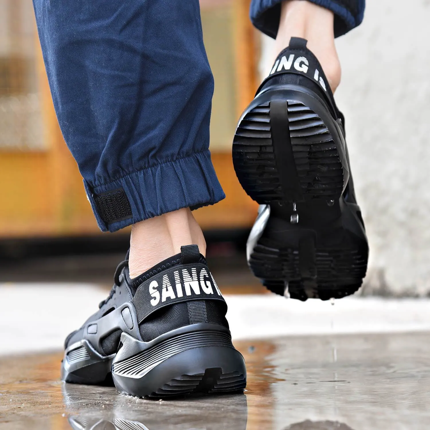Breathable and Smash Resistant Comfortable Lightweight Steel Toe Shoes Sneakers TFWMGV™ K768