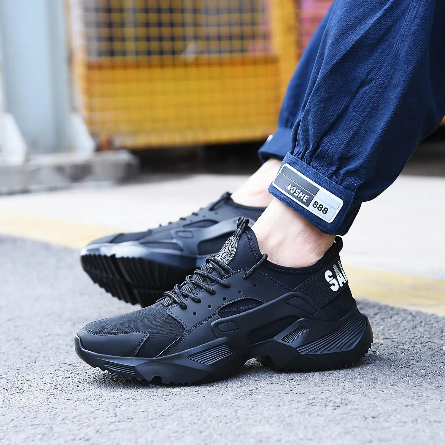 Breathable and Smash Resistant Comfortable Lightweight Steel Toe Shoes Sneakers TFWMGV™ K768