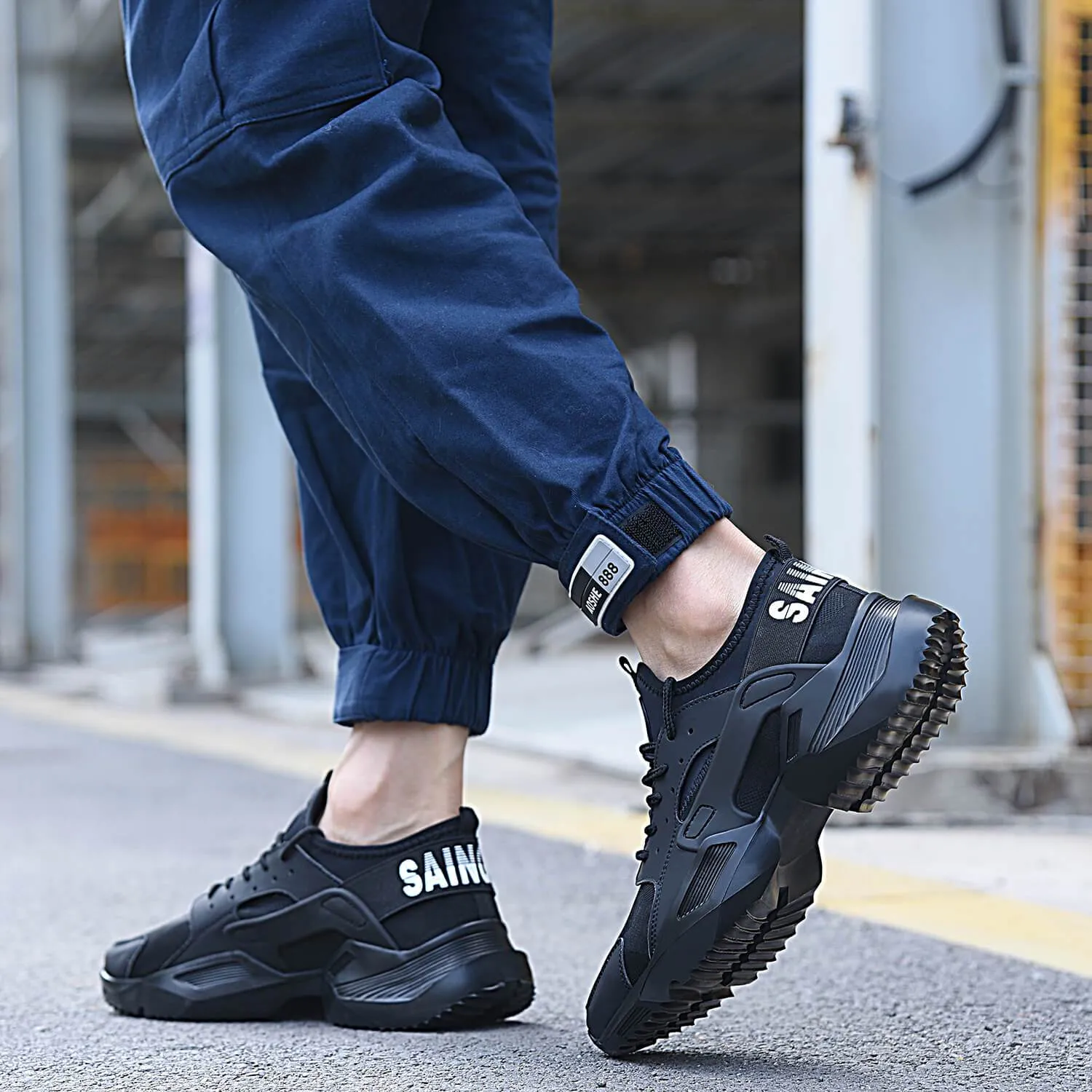 Breathable and Smash Resistant Comfortable Lightweight Steel Toe Shoes Sneakers TFWMGV™ K768