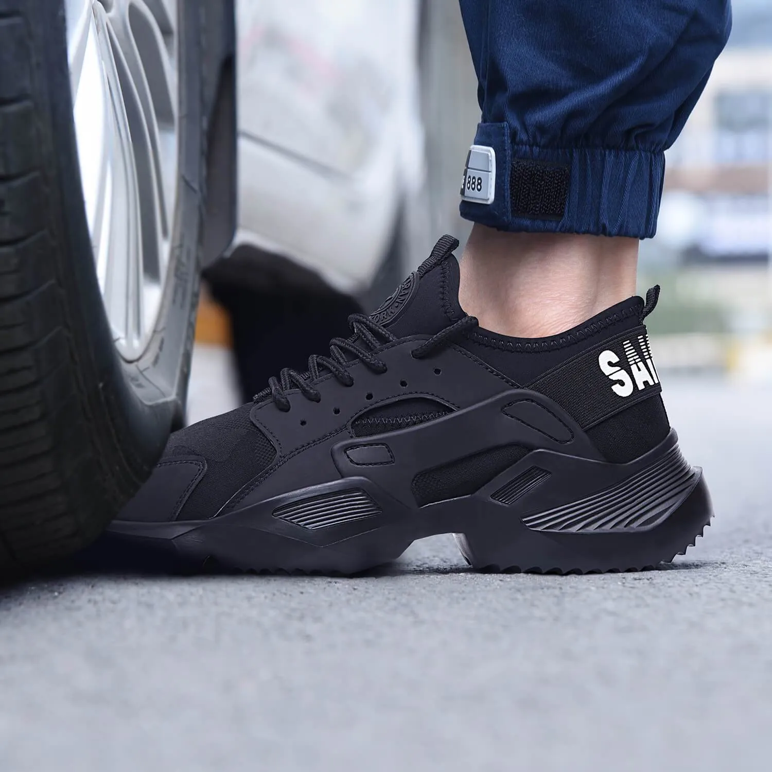 Breathable and Smash Resistant Comfortable Lightweight Steel Toe Shoes Sneakers TFWMGV™ K768