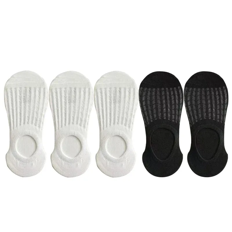 Breathable Silicone Non-slip Cotton Boat Socks
