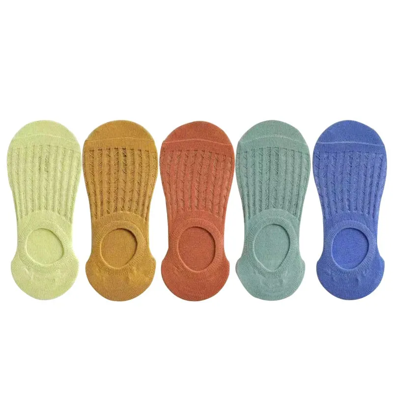 Breathable Silicone Non-slip Cotton Boat Socks