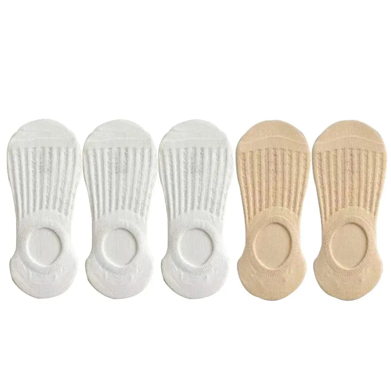 Breathable Silicone Non-slip Cotton Boat Socks