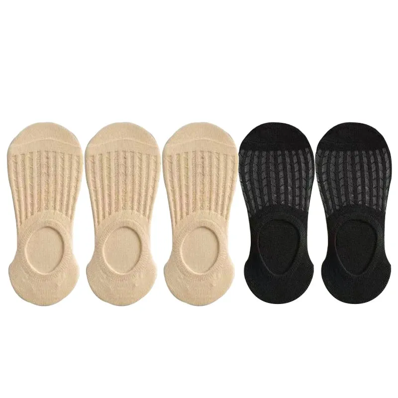 Breathable Silicone Non-slip Cotton Boat Socks