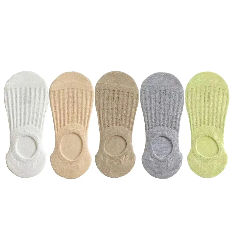 Breathable Silicone Non-slip Cotton Boat Socks