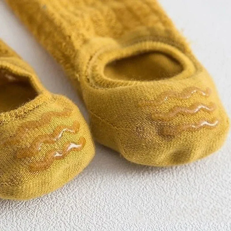 Breathable Silicone Non-slip Cotton Boat Socks