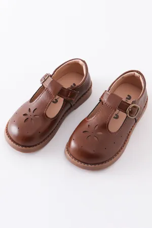 Brown Vintage Appleseed Mary Jane Shoes