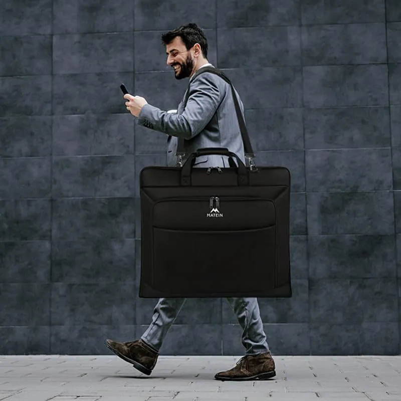 Business Travel Garment Bag Waterproof Hanging Suit Luggage Bag with Strap