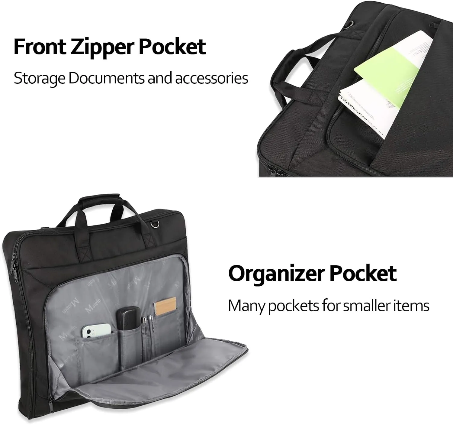 Business Travel Garment Bag Waterproof Hanging Suit Luggage Bag with Strap