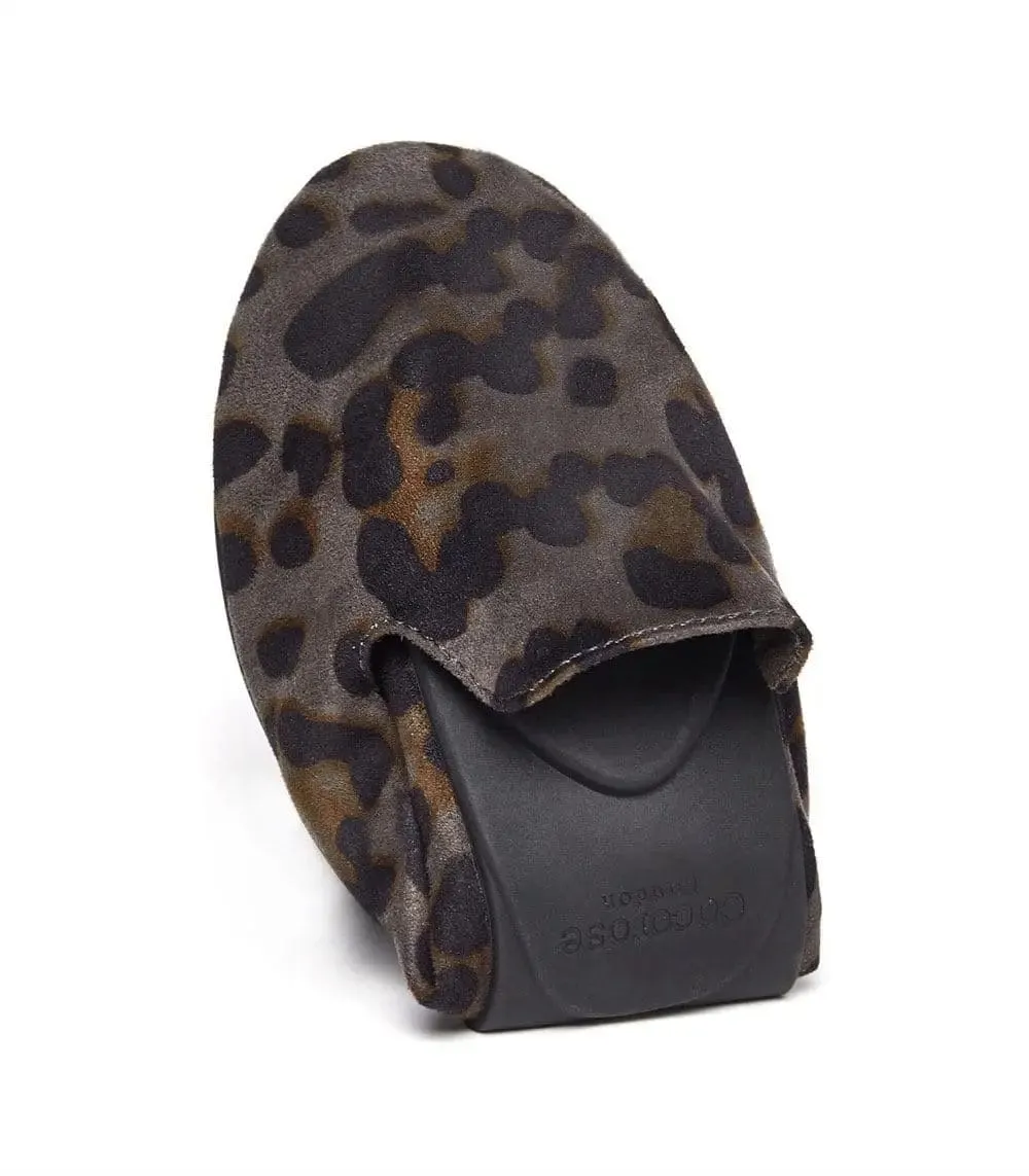 Carnaby - Grey Leopard Foldable Flats