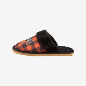 Cincinnati Bengals Womens Plaid Sherpa Mule Slipper