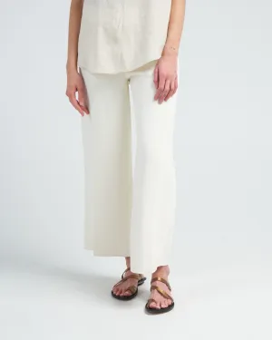 clean wide trousers - macadamia