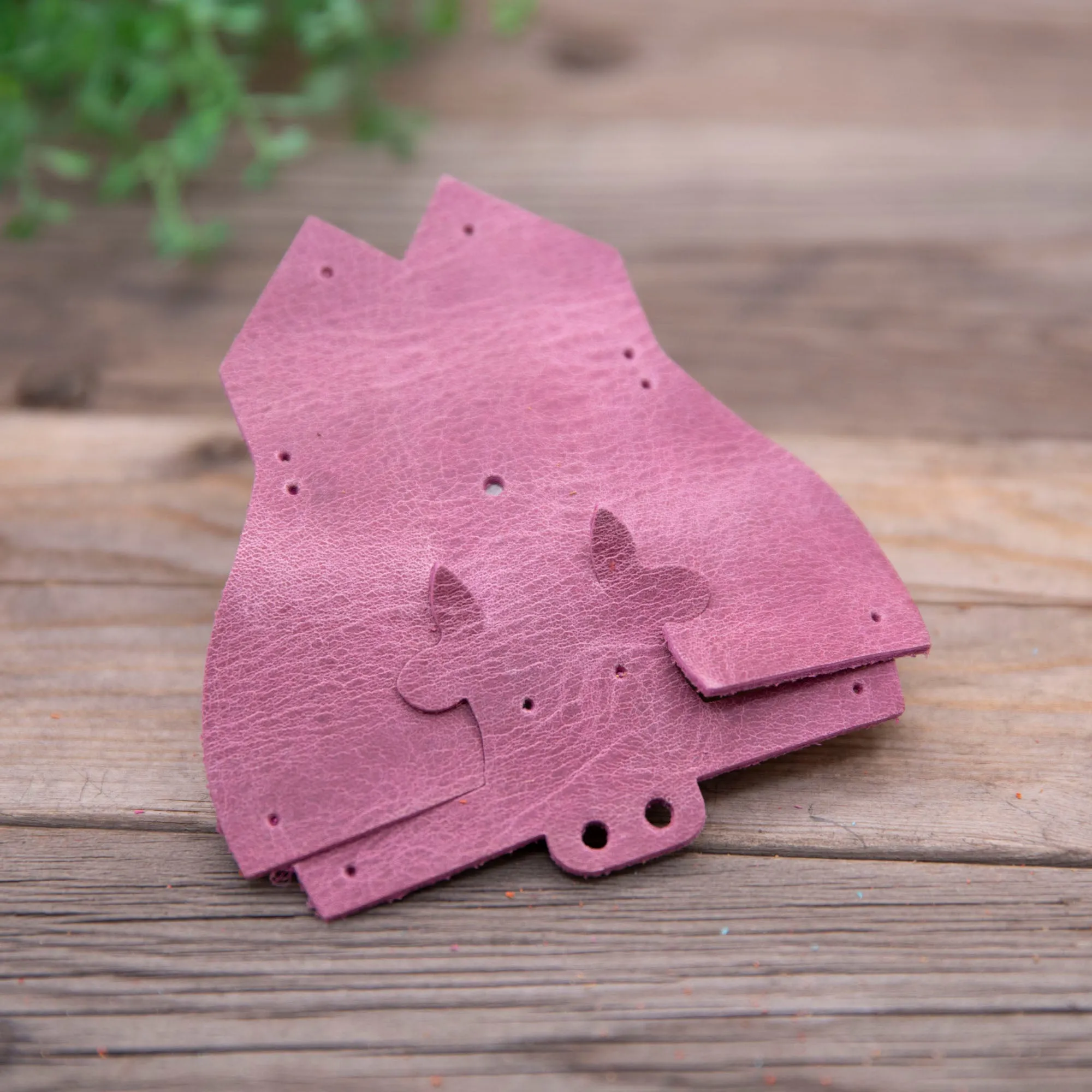 Cow Leather Animal Keychain Kits