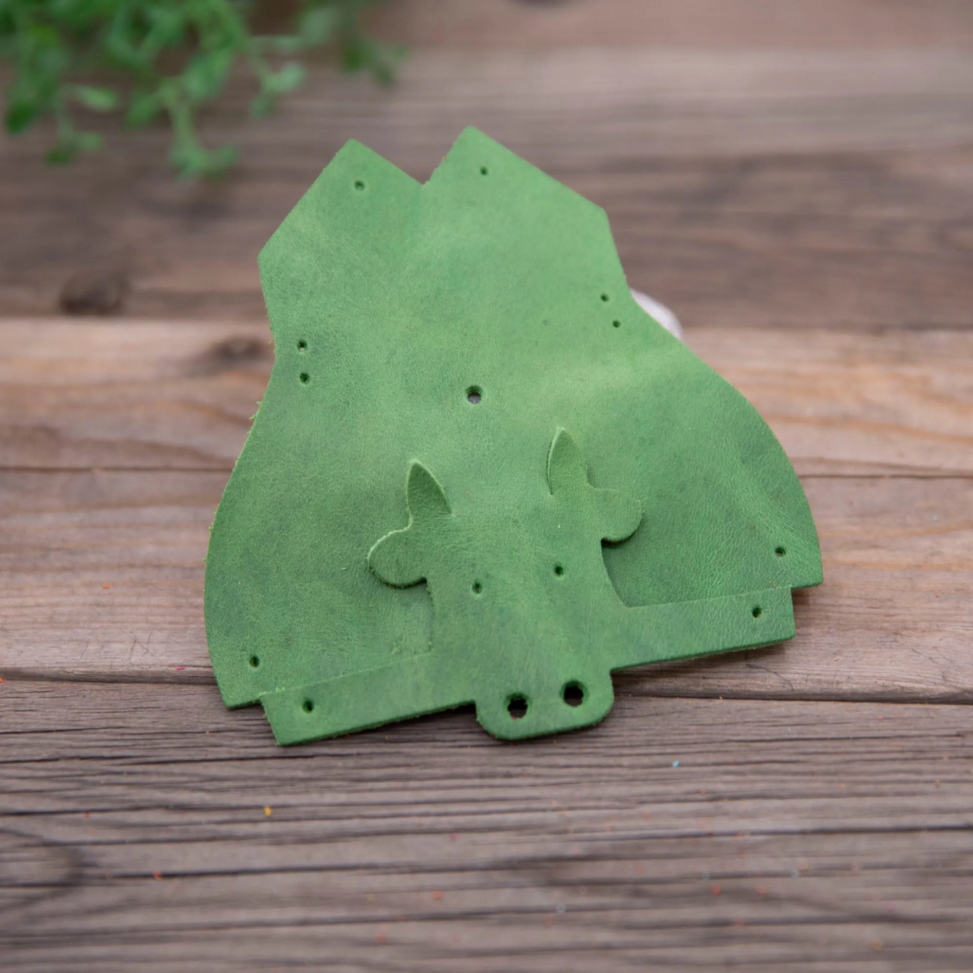 Cow Leather Animal Keychain Kits