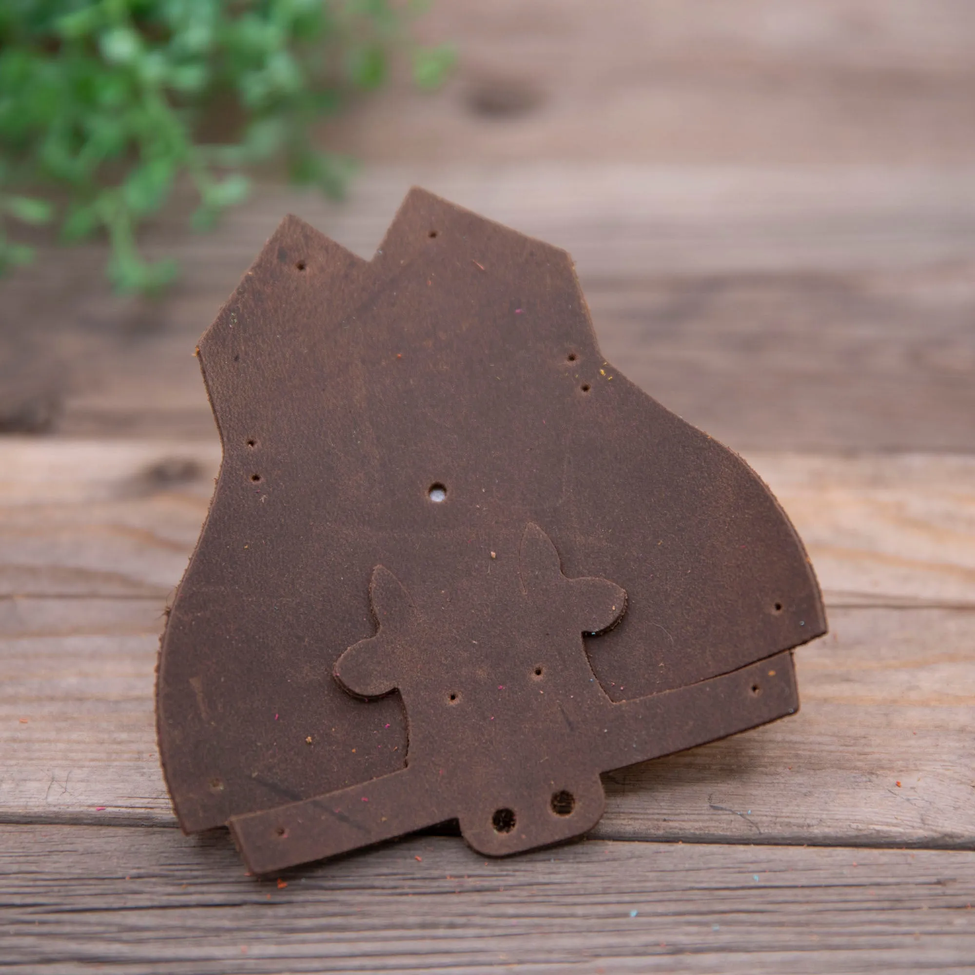 Cow Leather Animal Keychain Kits