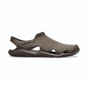 Crocs Swiftwater Mesh Wave Round Toe Sandals - BRN