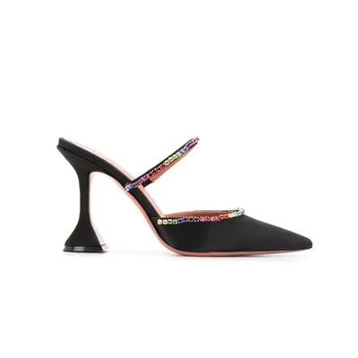 Crystal Design High Heels Shoes Woman Slippers