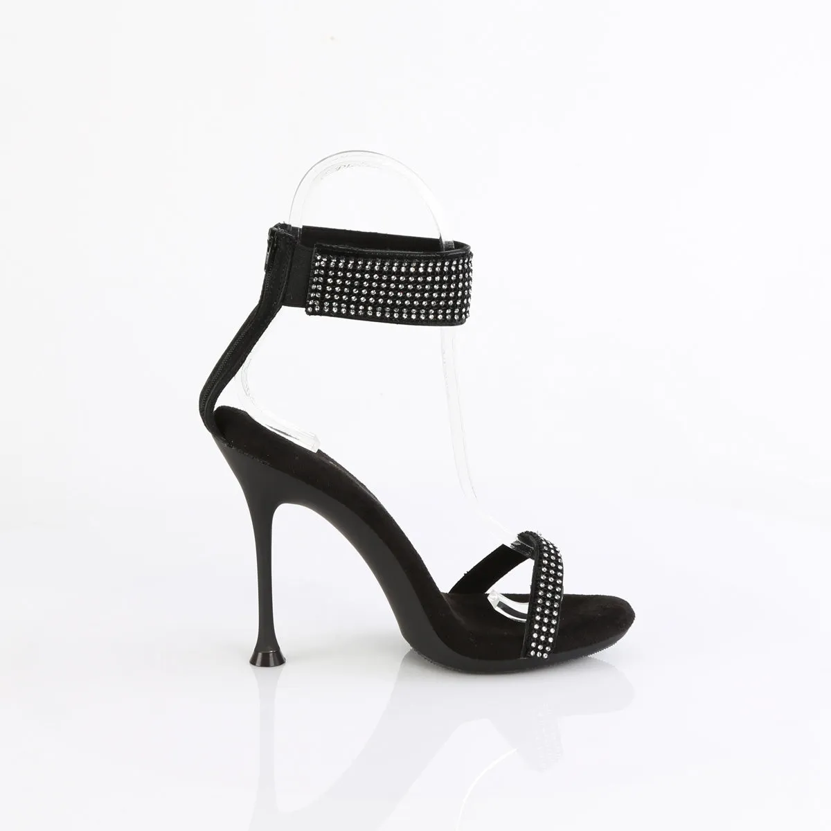 CUPID-440  Black Faux Leather-RS/Black