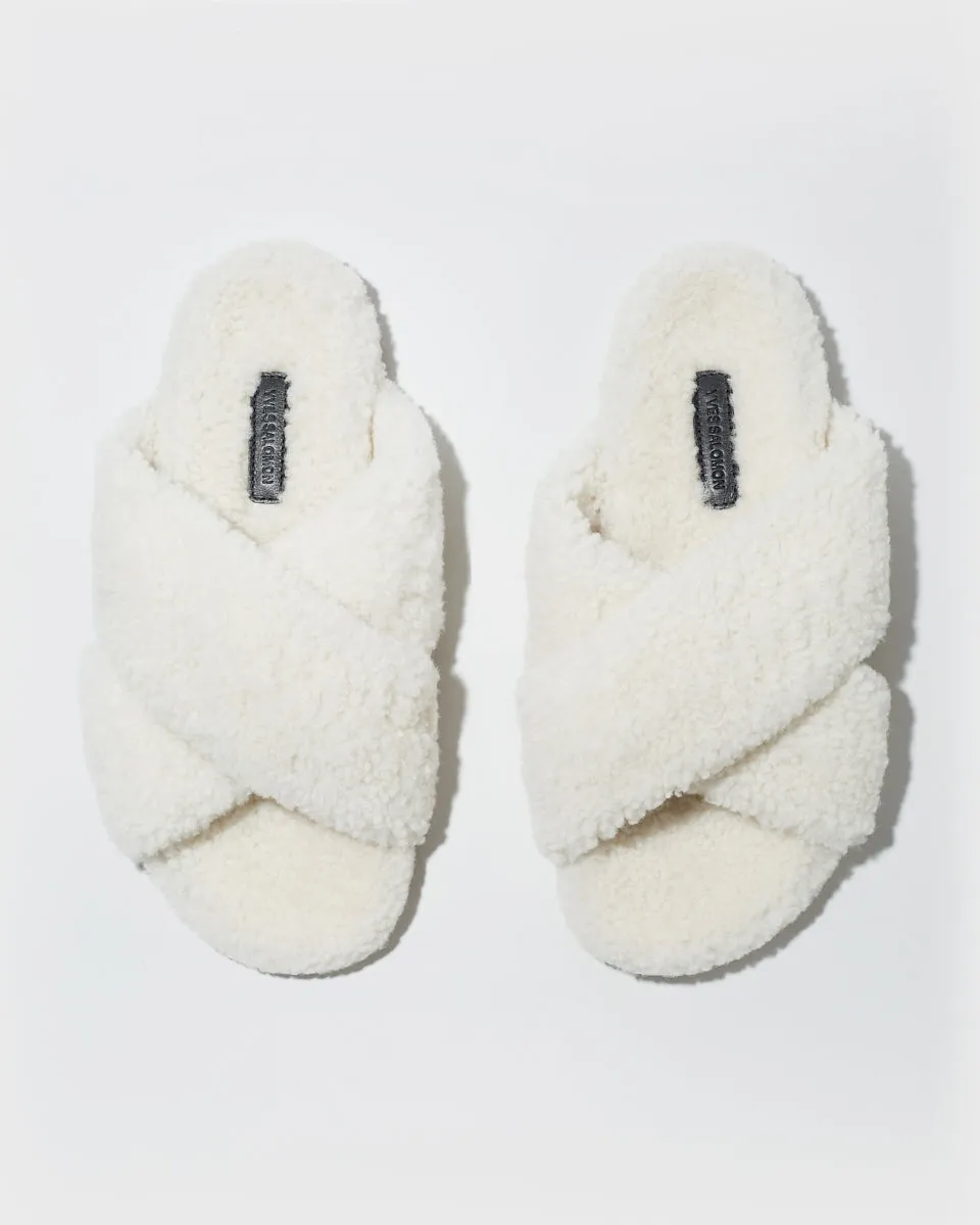 Curly merino mules