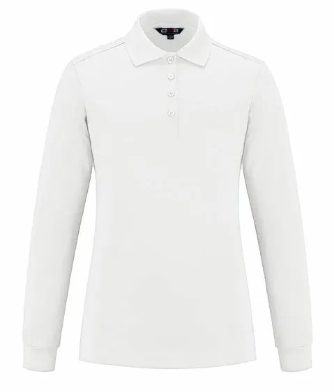 CX2 Birdie - Ladies Long Sleeve Pique Mesh Polo Shirt, Style S05738