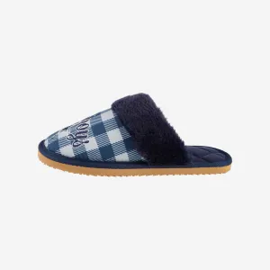Dallas Cowboys Womens Plaid Sherpa Mule Slipper