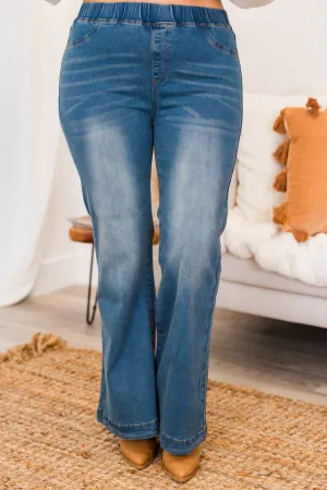 Dare To Flare Jeans, Dark Wash