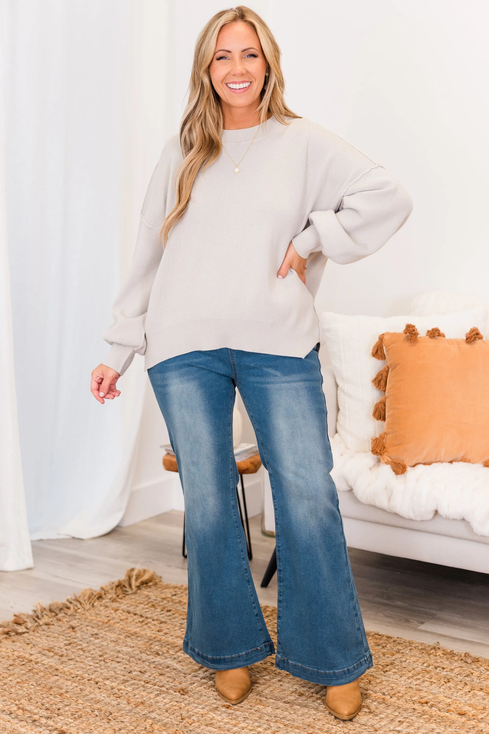 Dare To Flare Jeans, Dark Wash