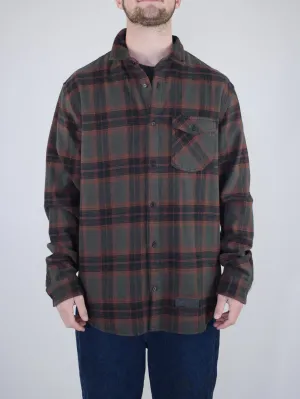 Dc Shoes - Marshal Flannel Shirt - Heather Grey / Red