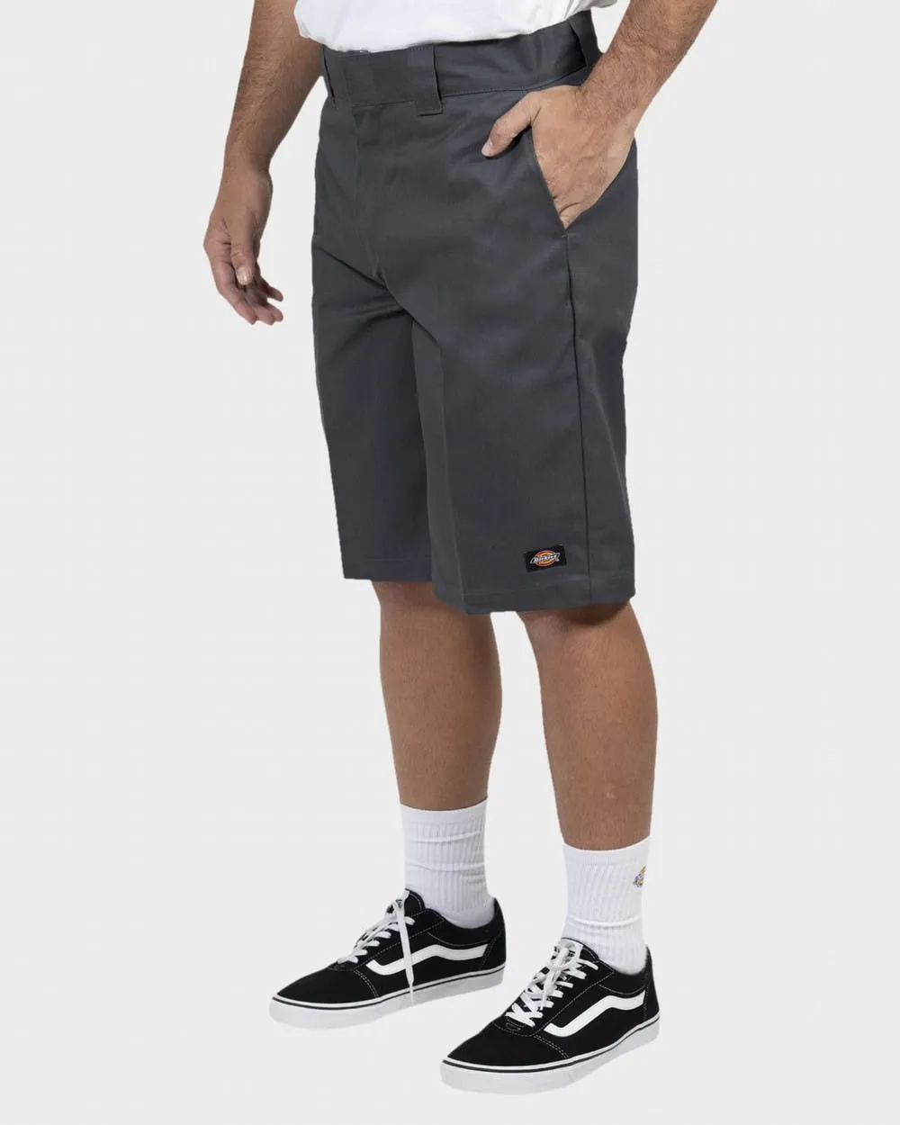 DICKIES 12" SLIM STRAIGHT WORK SHORT CHARCOAL