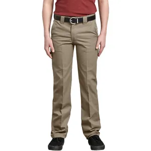 DICKIES BOYS 873 SLIM STRAIGHT PANT KHAKI