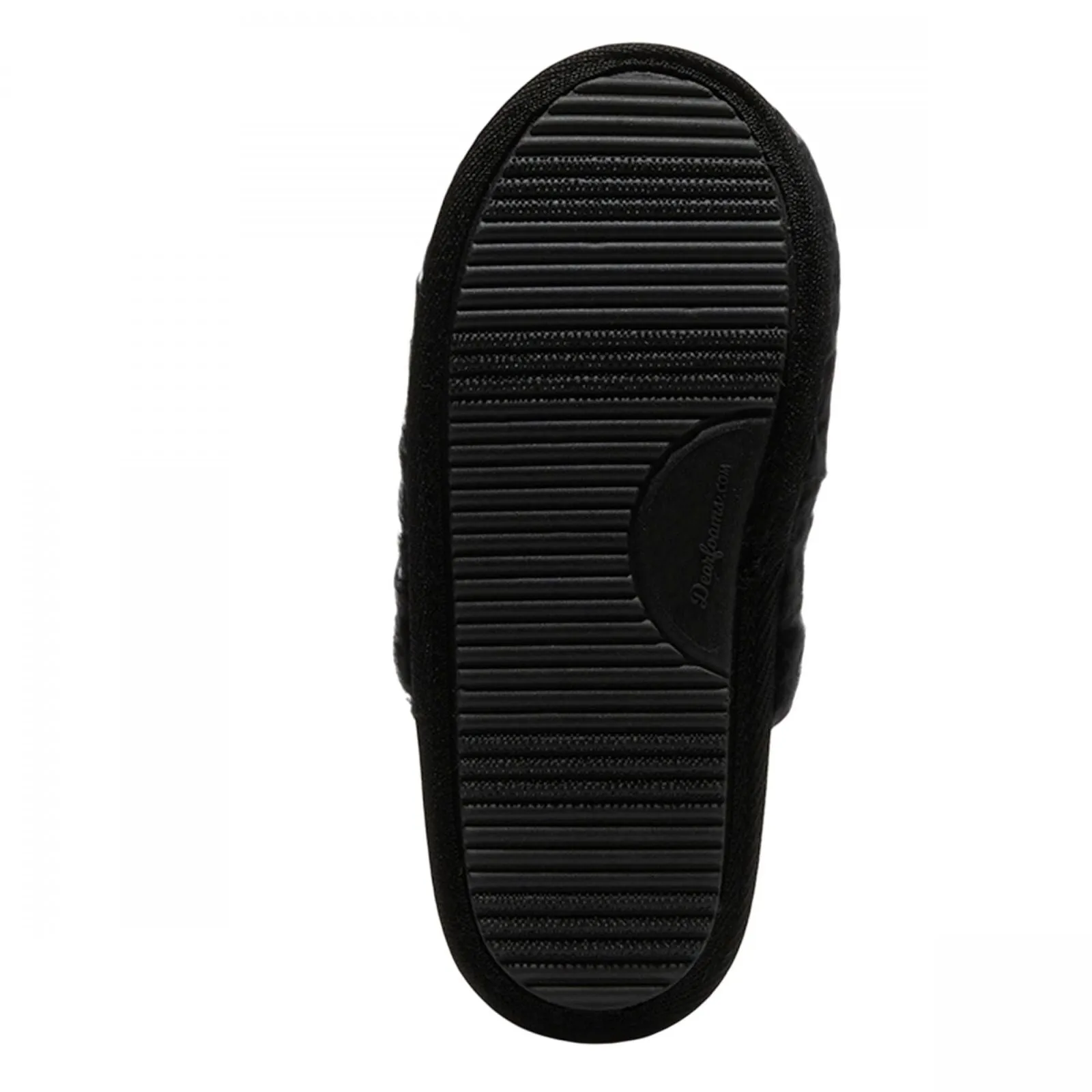 Dluxe By Dearfoams Womens Ghost Slide Sherpa Lined Slippers 91083665 Black S